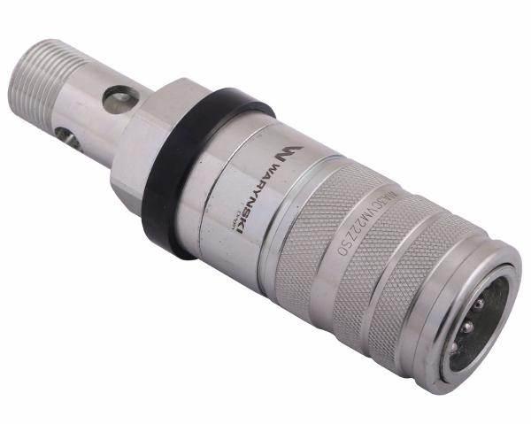 Szybkozłącze hydrauliczne zrywalne seria wia3cv 3cfpv 68 l/min gniazdo m22x1.5 gwint zew.śruba drążona euro push-pull iso 7241-a waryński - zdjęcie 3