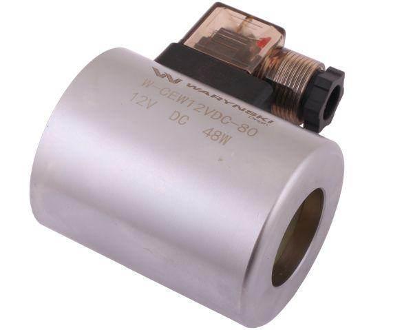 Cewka dzielnika elektrozaworu w-e12dvs6/2-80l w-e12dvs3/2-80l 12v dc 48w waryński - zdjęcie 4