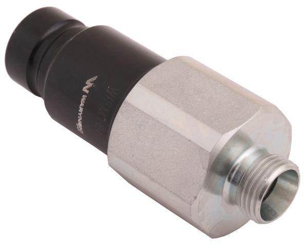 Szybkozłącze hydrauliczne suchoodcinające wtyczka m18x1.5 12l gwint zewnętrzny iso16028 waryński - zdjęcie 3