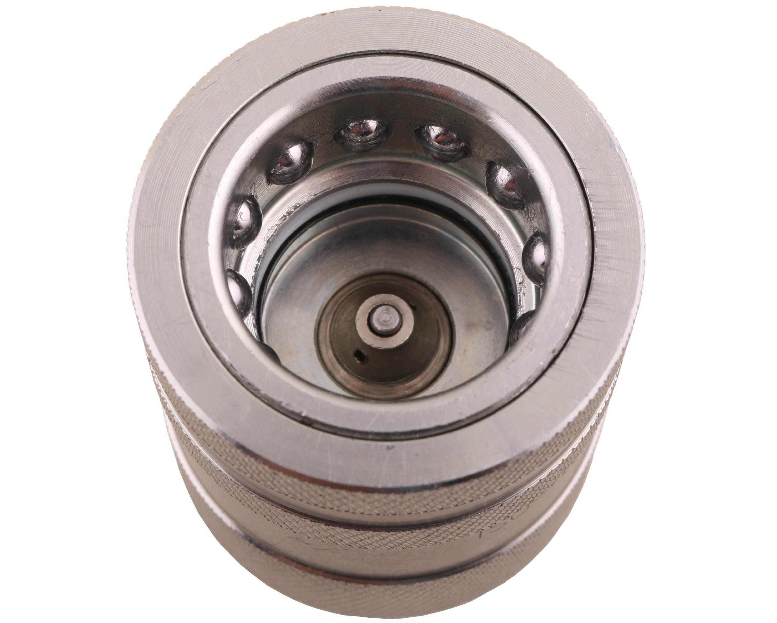 Szybkozłącze hydrauliczne gniazdo z eliminatorem ciśnienia m18x1.5 gwint zew euro push-pull 9100818g iso 7241-a waryński - zdjęcie 3
