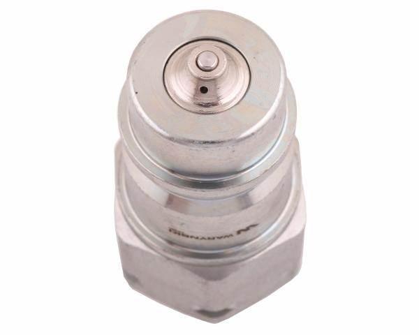 Szybkozłącze hydrauliczne wtyczka z eliminatorem ciśnienia m18x1.5 gwint zew euro 9100818w iso 7241-a waryński