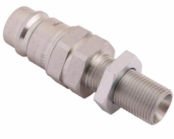 Szybkozłącze hydrauliczne wtyczka long z eliminatorem ciśnienia m18x1.5 gwint zew euro 9100818w iso 7241-a waryński - zdjęcie 3