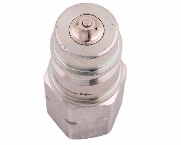 Szybkozłącze hydrauliczne wtyczka z eliminatorem ciśnienia m22x1.5 gwint wew euro iso 7241-a waryński - zdjęcie 3