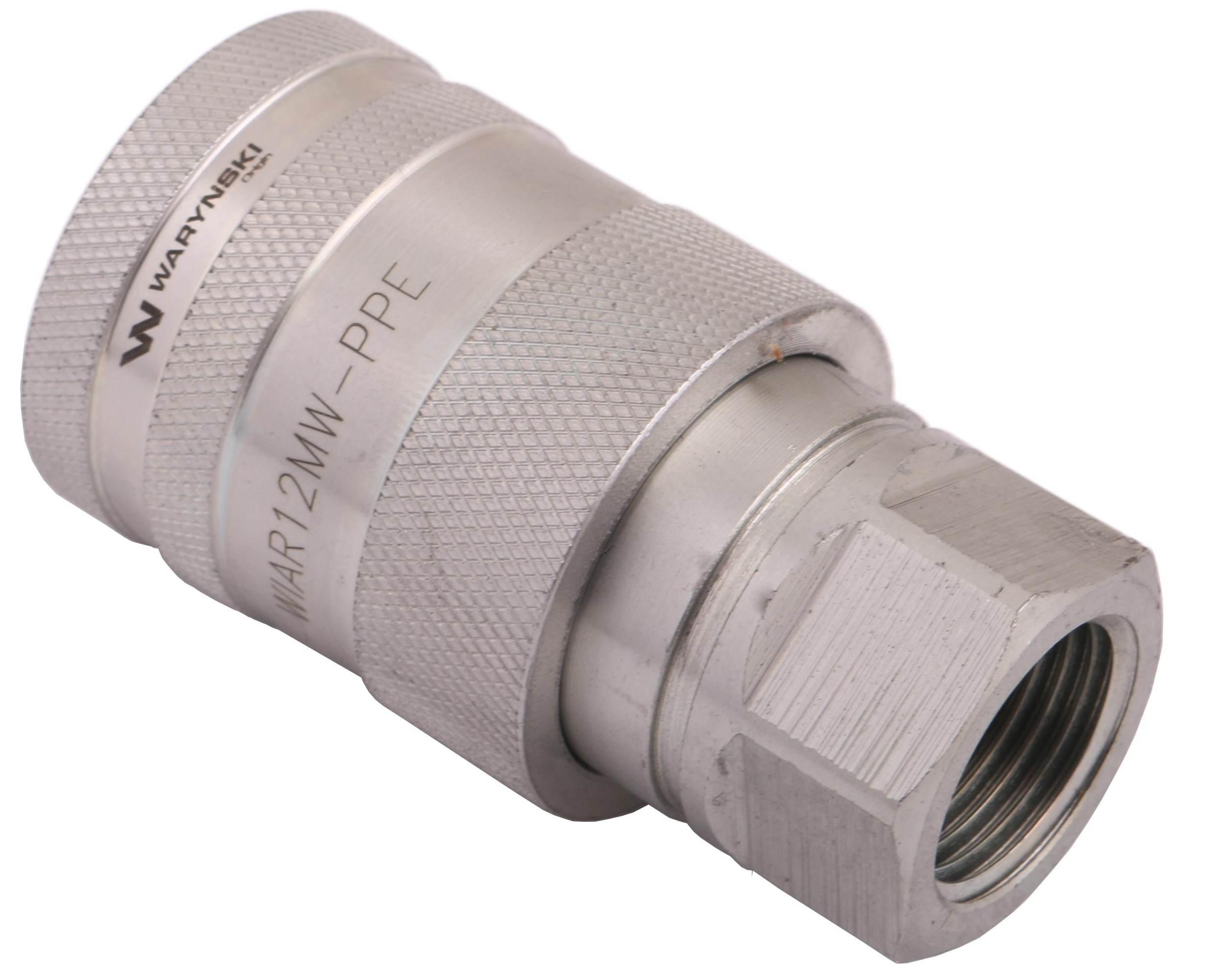 Szybkozłącze hydrauliczne gniazdo z eliminatorem ciśnienia g1/2"bsp gwint wew euro push-pull iso 7241-a waryński - zdjęcie 2