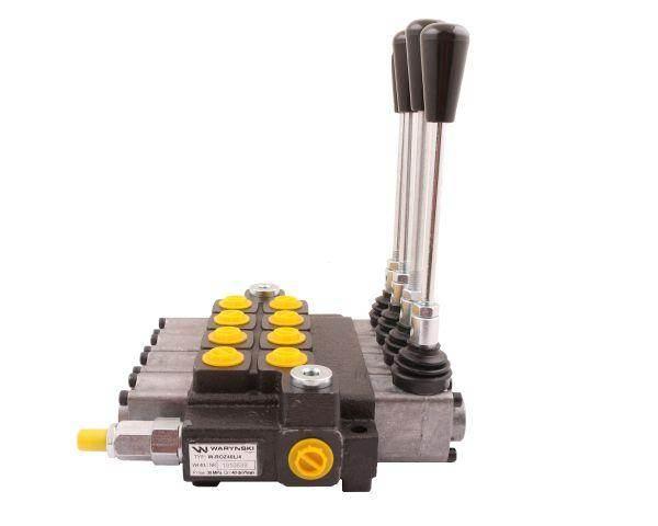 Rozdzielacz hydrauliczny 4-sekcyjny max przepływ 40l waryński - zdjęcie 3