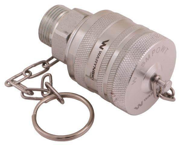 Komplet zawór wtyczka m22x1.5 skręcane 50490030 z gwintowaną pokrywą/osłoną aluminiową waryński