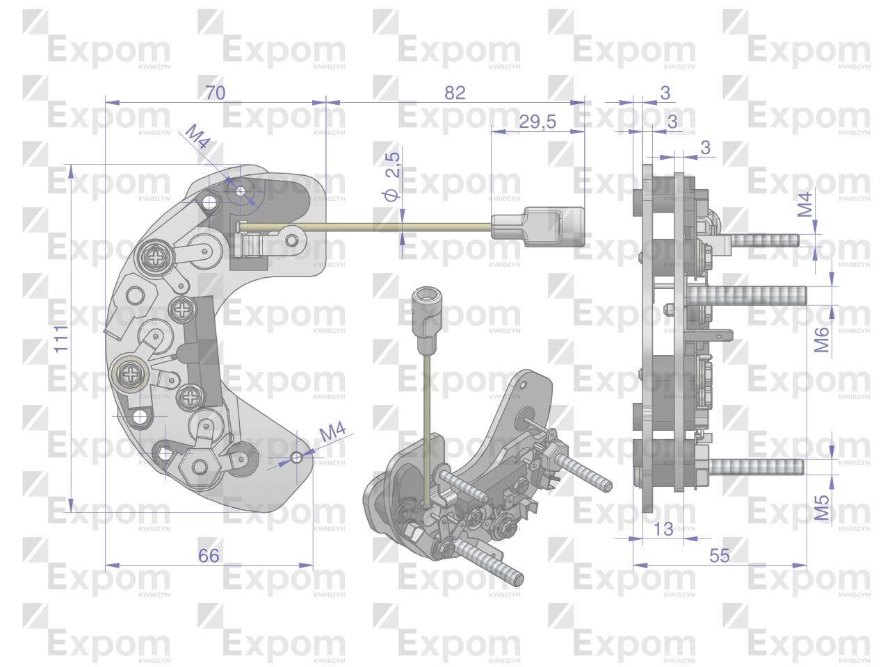 Prostownik diody alternatora ax230000ex260000 ax260000ex c-330 c-360 nowy typ expom kwidzyn eu - zdjęcie 2