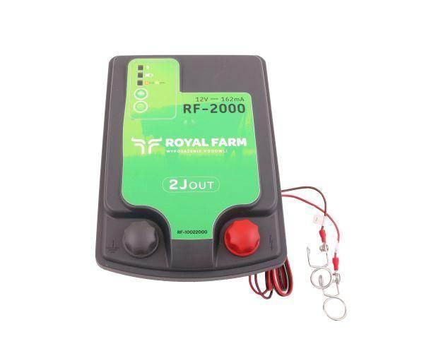 Elektryzator 2j bateryjno-sieciowy uniwersalny rf-2000 z zasilaczem royal farm - zdjęcie 2