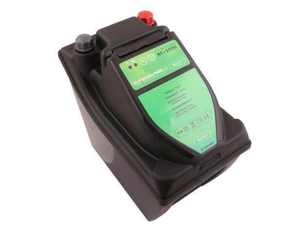Elektryzator 1j bateryjno-sieciowy uniwersalny rf-1000 z zasilaczem royal farm