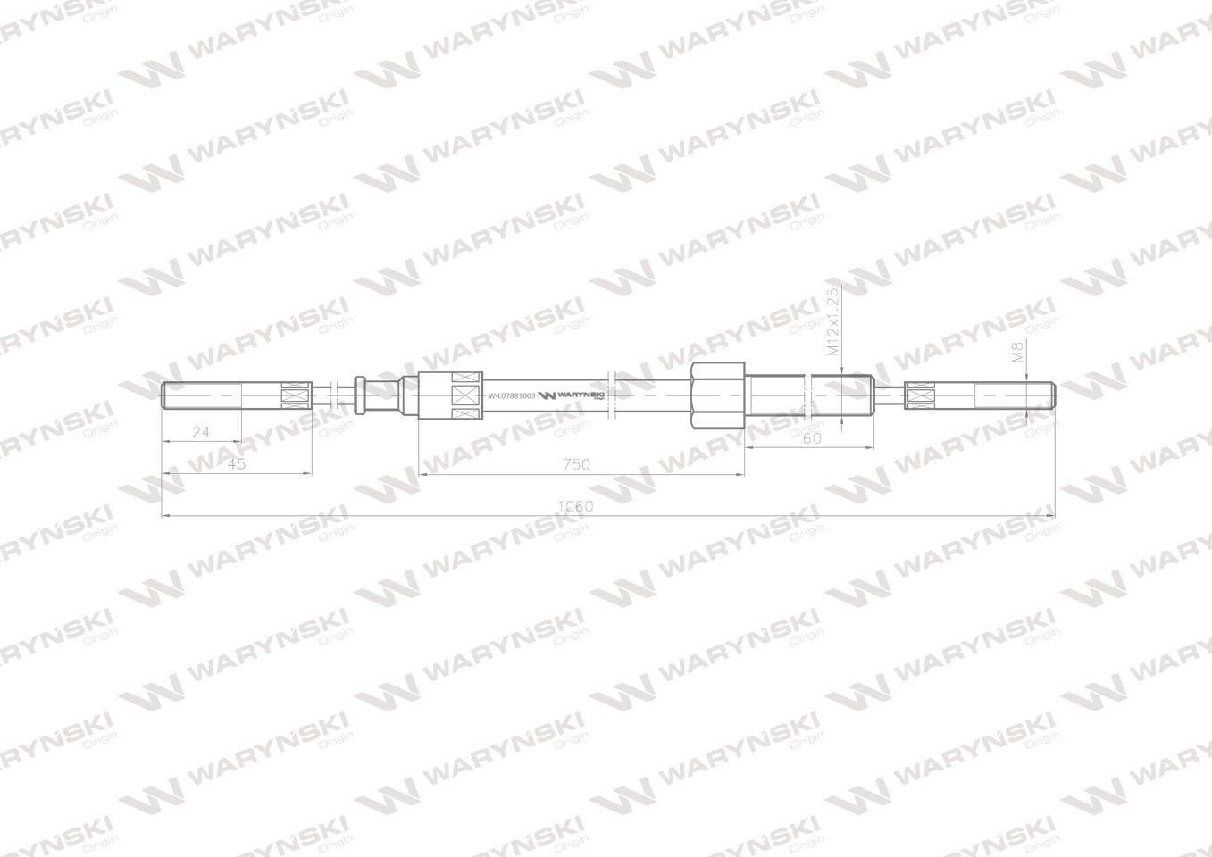 Linka sprzęgło l-1060mm/750mm 69112105 zetor waryński - zdjęcie 2