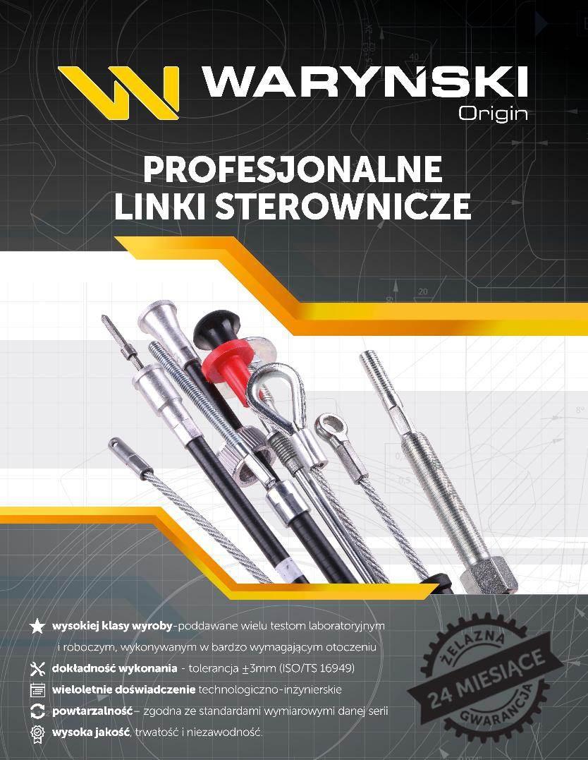 Linka sprzęgło l-1060mm/750mm 69112105 zetor waryński - zdjęcie 3