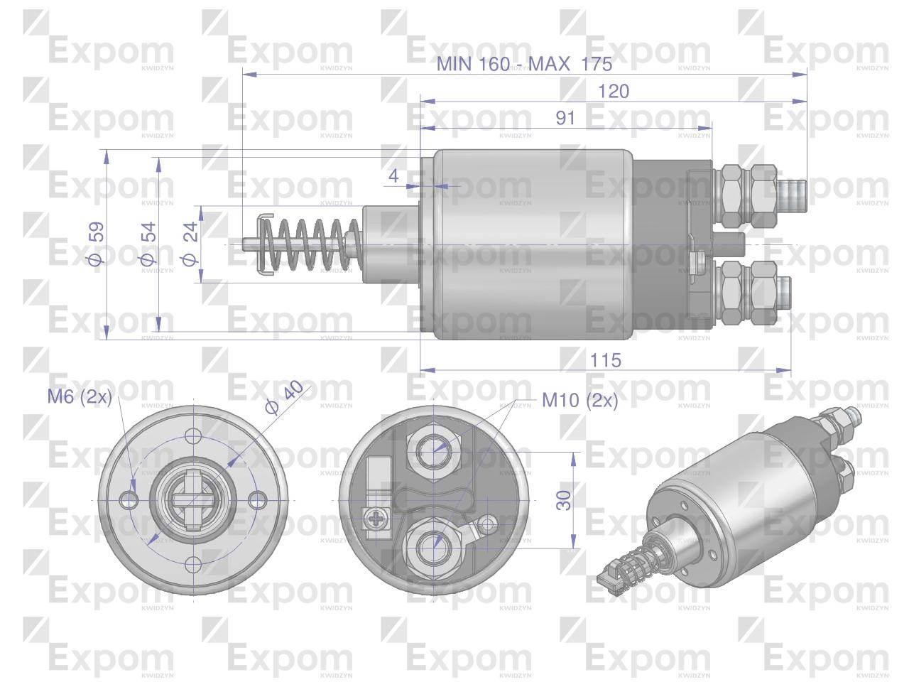 Wyłącznik włącznik rozrusznika we10a star bizon sw-400 961.001.00 expom kwidzyn eu - zdjęcie 2