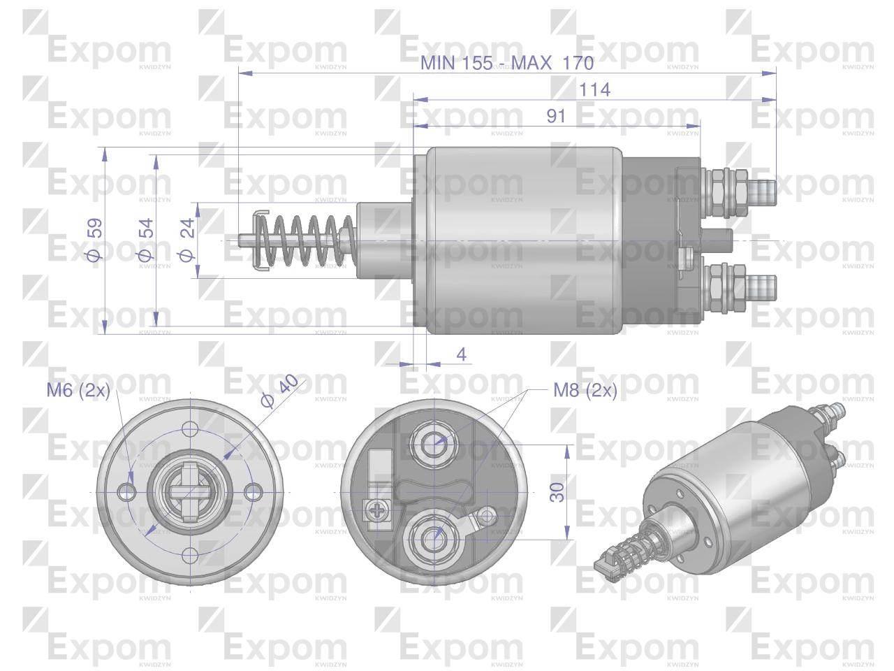 Wyłącznik włącznik rozrusznika we11h we11b 9620112 960.001.0 mf c-385 expom kwidzyn eu - zdjęcie 2