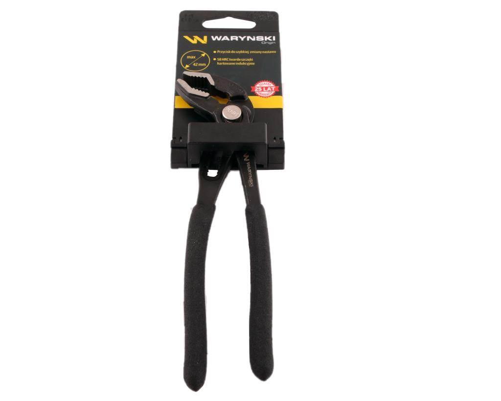 Szczypce do rur szybkonastawne 180mm zakres szczęk 42mm waryński