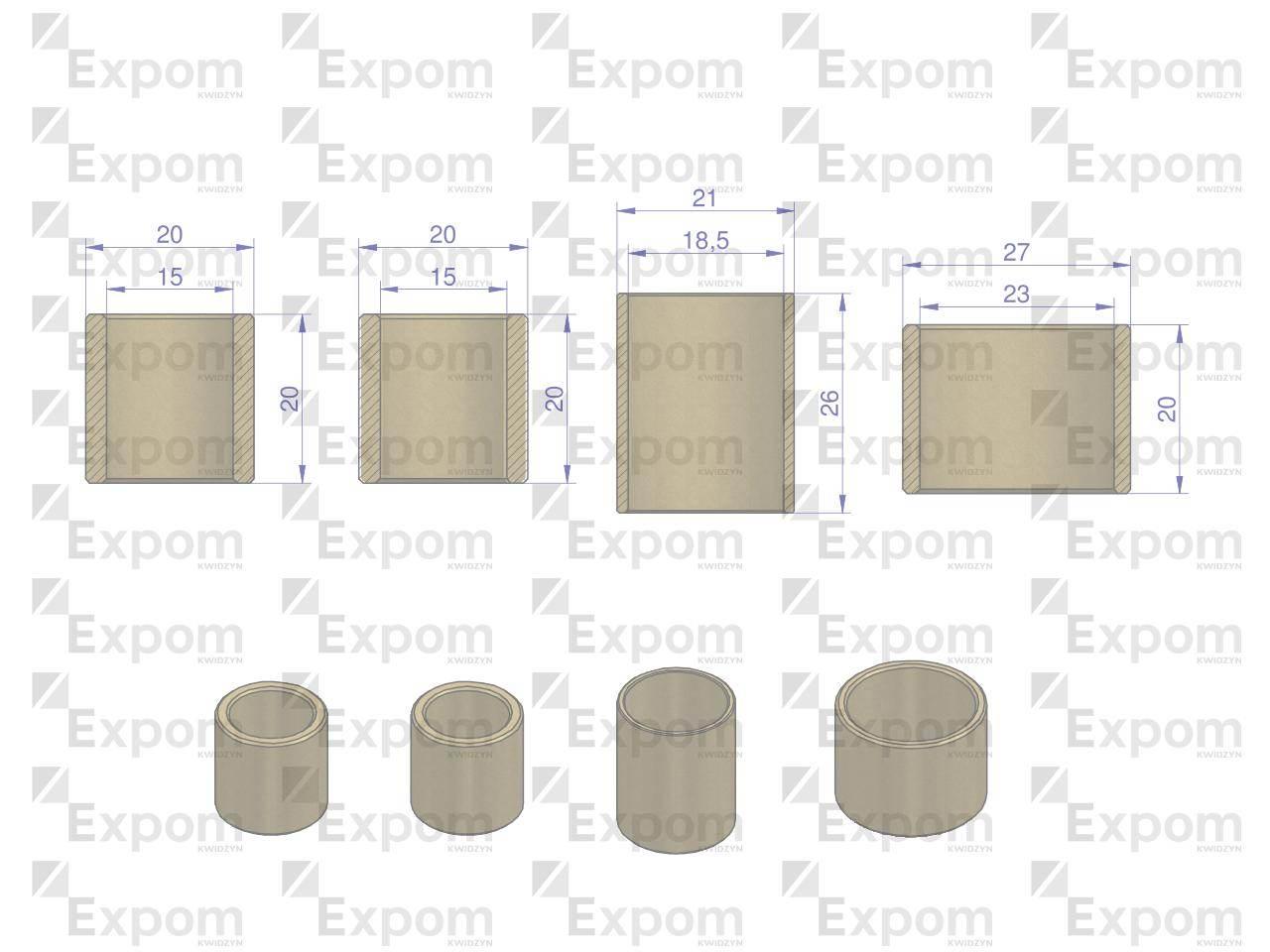 Komplet tulejek rozrusznika r-7 50458155 4-szt expom kwidzyn eu - zdjęcie 2