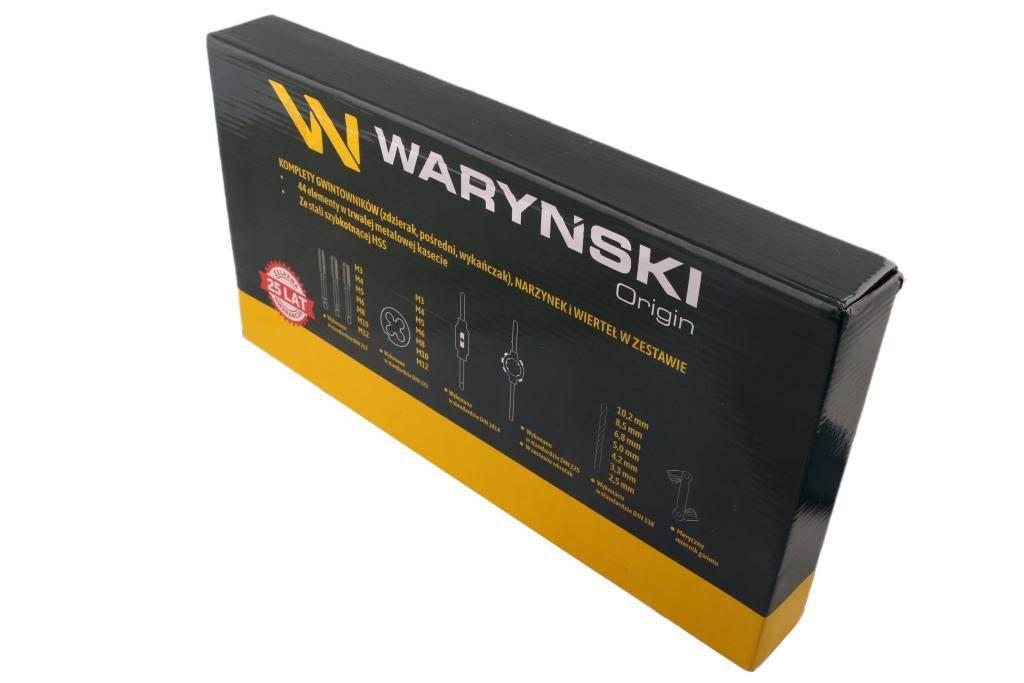 Zestaw narzynek i gwintowników ze stali hss m3-m12 z uchwytami 44 el waryński - zdjęcie 3