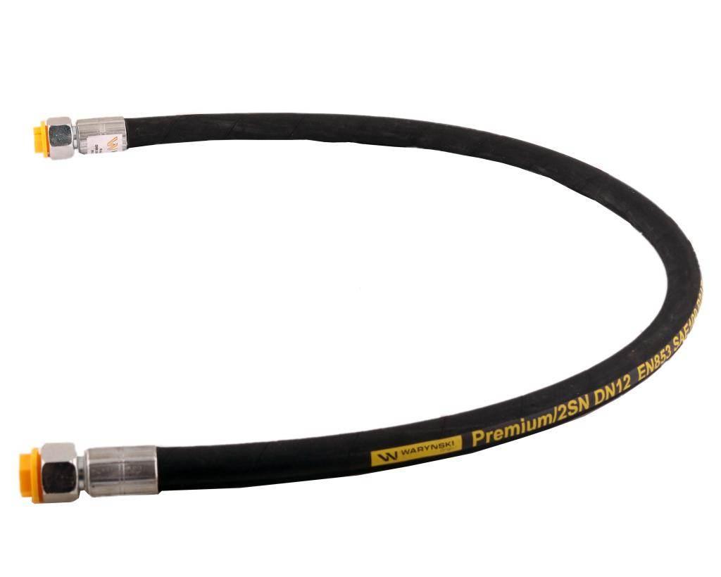 Przewód hydrauliczny 275 bar gwint dkr/dkr 1/2" bsp proste l-1000mm dn12-2sn c11c11/211/13-1000 27.5 mpa
