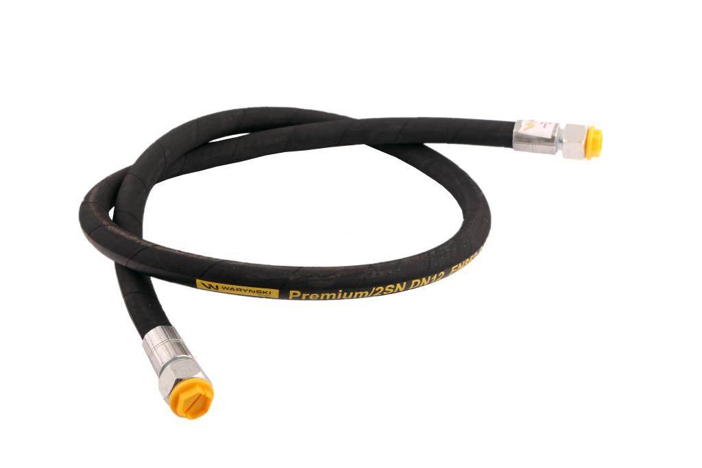 Przewód hydrauliczny 275 bar gwint dkr/dkr 1/2" bsp proste l-1500mm dn12-2sn c11c11/211/13-1500 27.5 mpa
