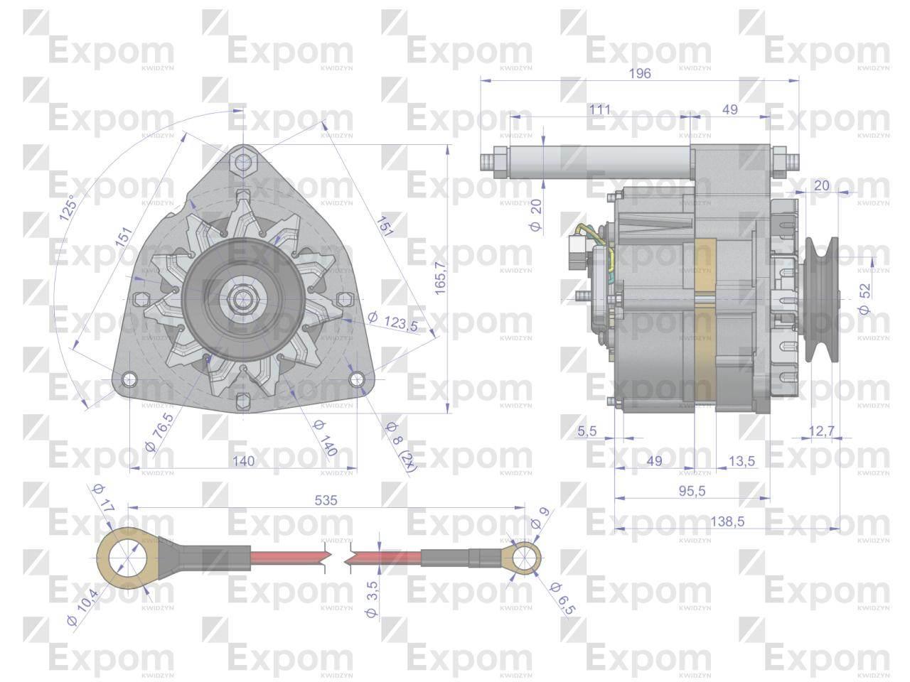 Alternator kompletny c-330 expom kwidzyn eu - zdjęcie 9