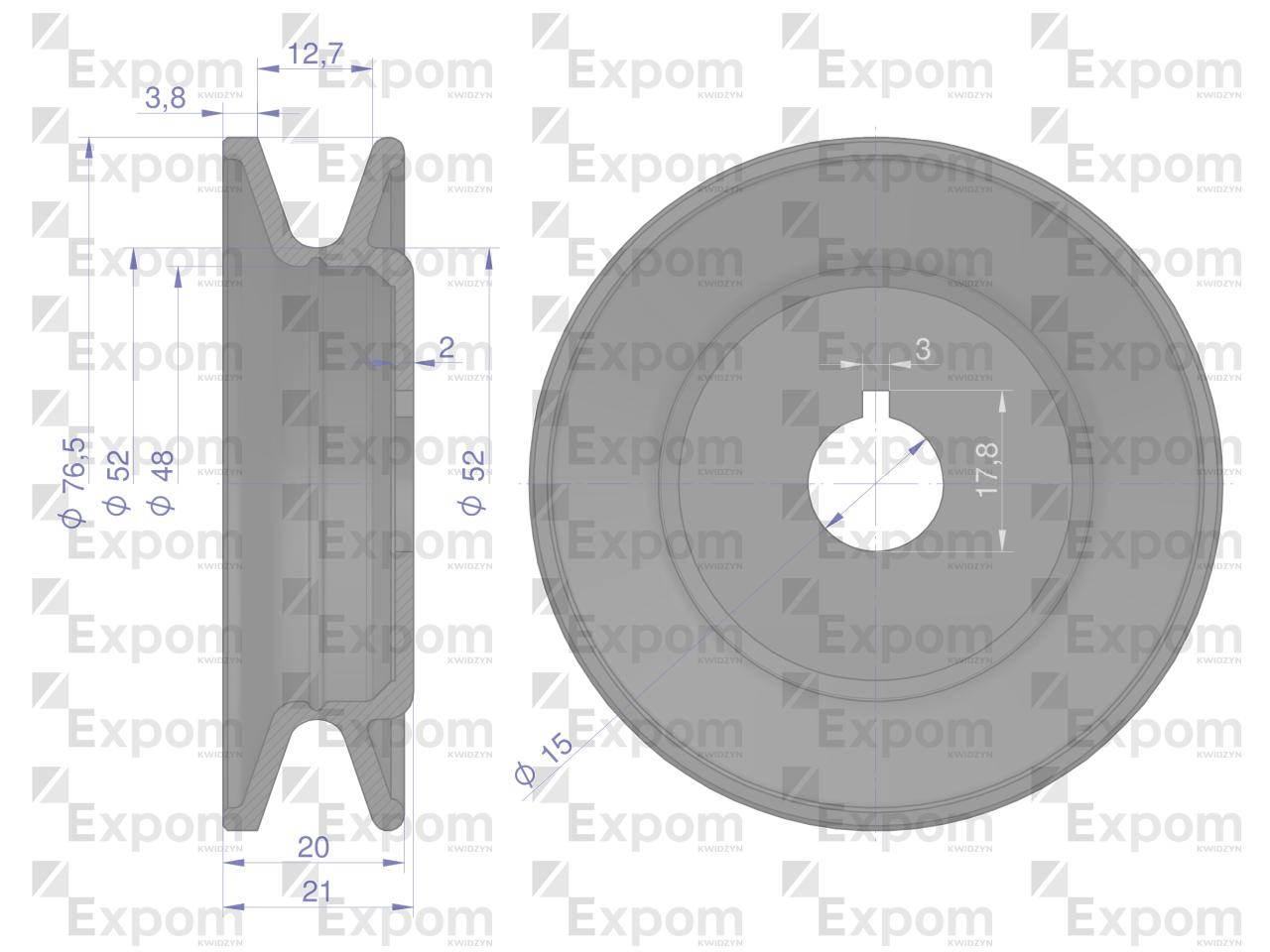 Koło pasowe alternatora ex230000ex c-330 expom kwidzyn eu - zdjęcie 2