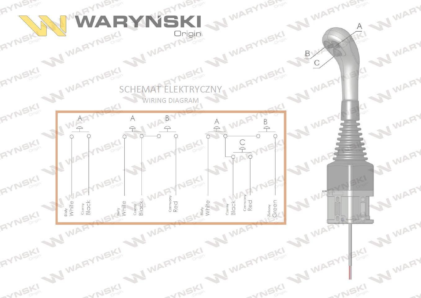 Joystick pod linki zakończone kulką bez przełącznika bez przycisku na kulkę ip-6020 joystik6019 waryński - zdjęcie 4