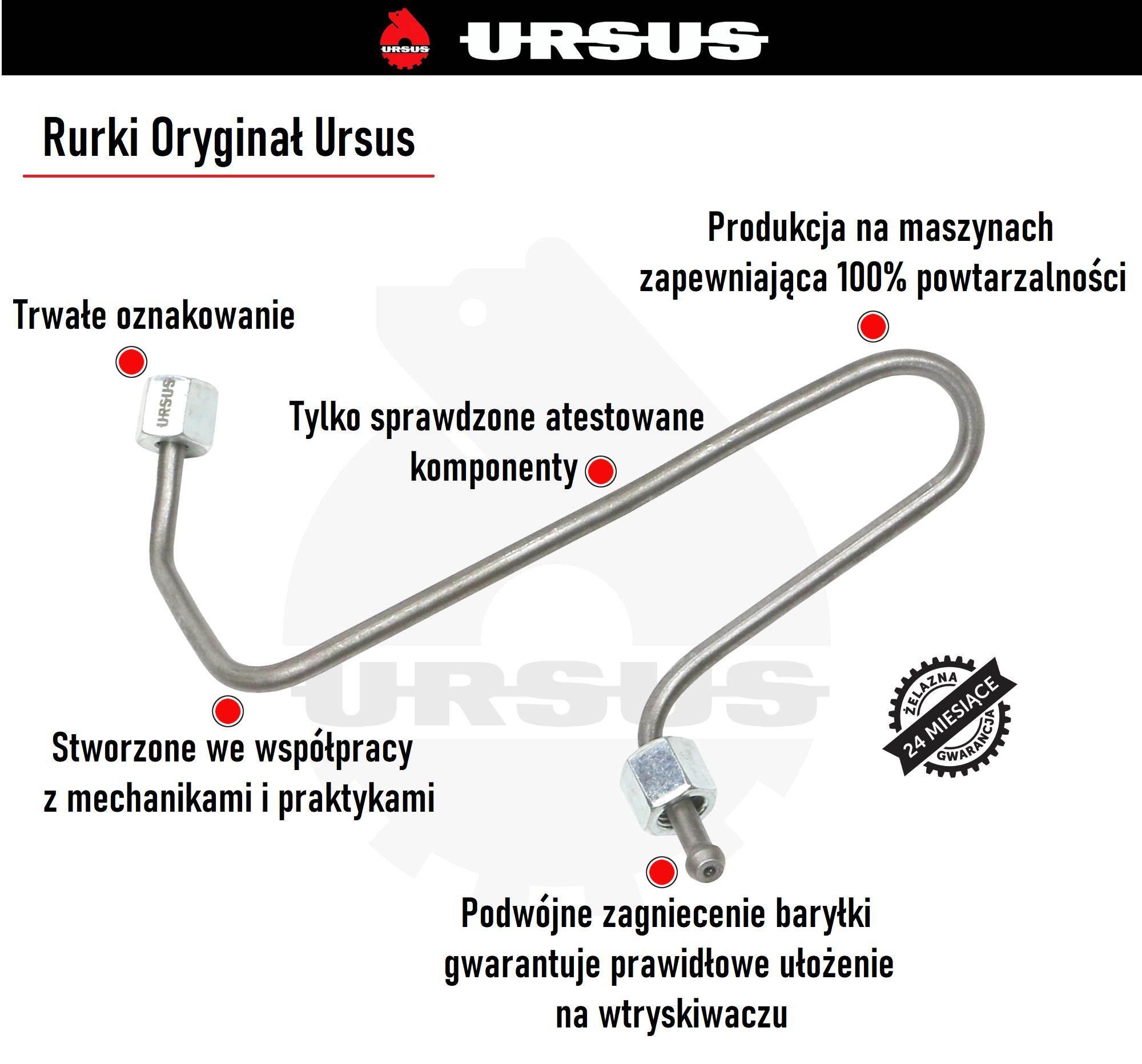 Przewód wtrysku iv 4-cyl c-385 oryginał ursus - zdjęcie 2