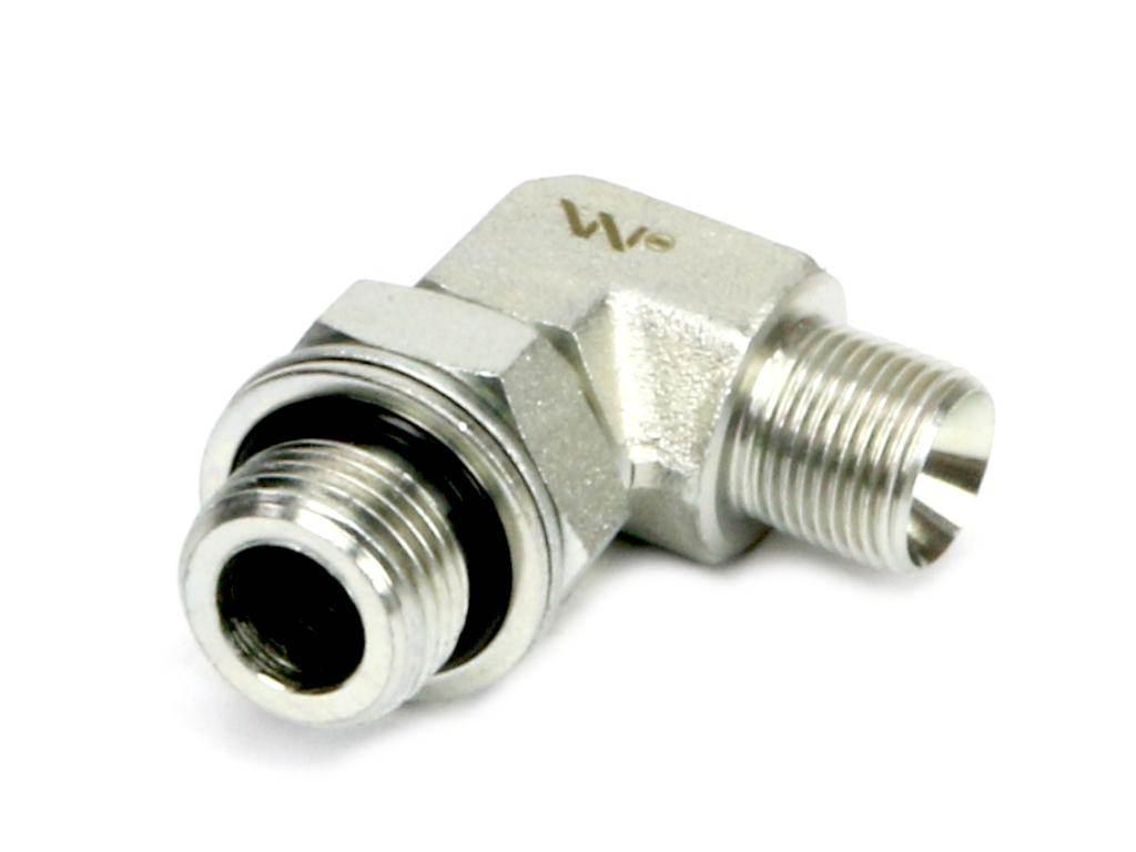Kolanko hydrauliczne nastawne calowe bb 3/8"x1/4" bsp z regulacją waryński - zdjęcie 2