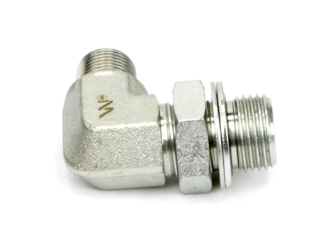 Kolanko hydrauliczne nastawne calowe bb 3/8"x1/4" bsp z regulacją waryński - zdjęcie 4