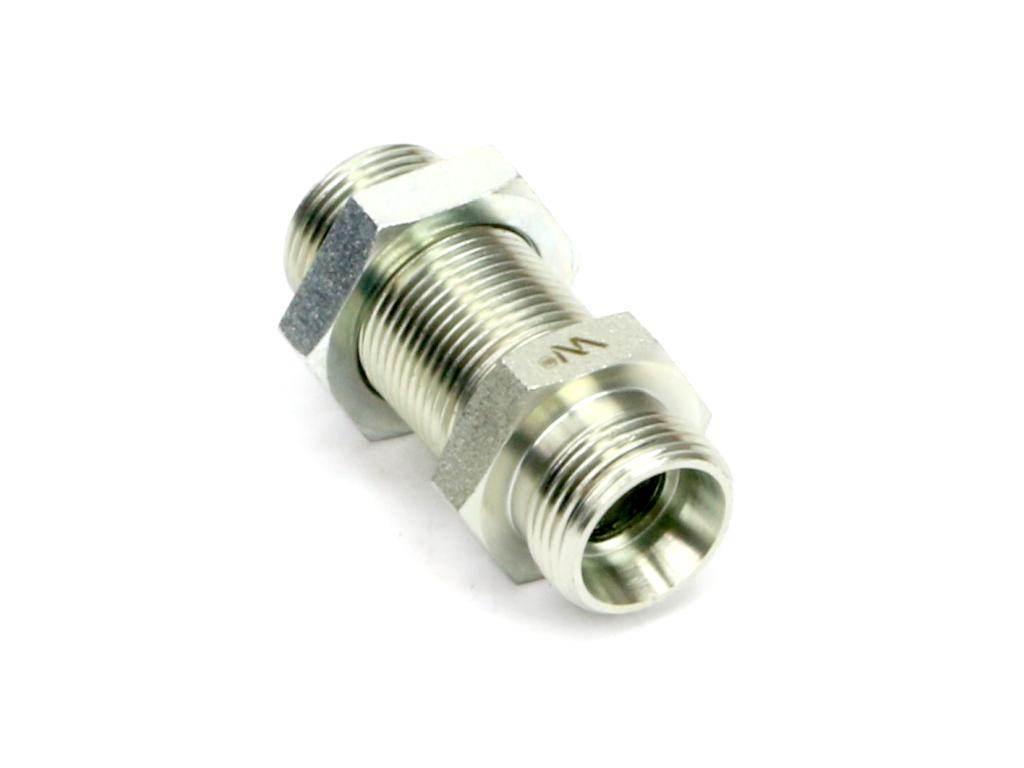 Złączka hydrauliczna metryczna grodziowa bb m12x1.5 06l z przeciwnakrętką xsv waryński 2szt - zdjęcie 3