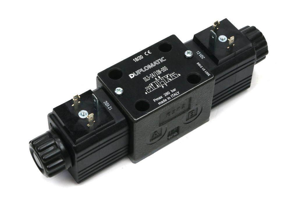 Rozdzielacz elektrozawór suwak "n" dl3-s4/10n-d12 12v dc cewkax2 compact 280bar 50l/min duplomatic