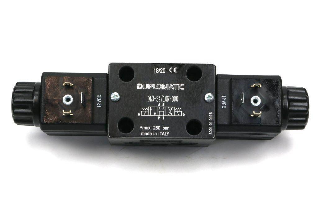 Rozdzielacz elektrozawór suwak "n" dl3-s4/10n-d12 12v dc cewkax2 compact 280bar 50l/min duplomatic - zdjęcie 2