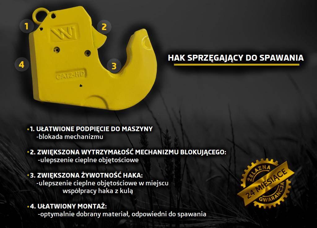 Hak szybkosprzęg końcówka do spawania cat-3hd waryński - zdjęcie 4
