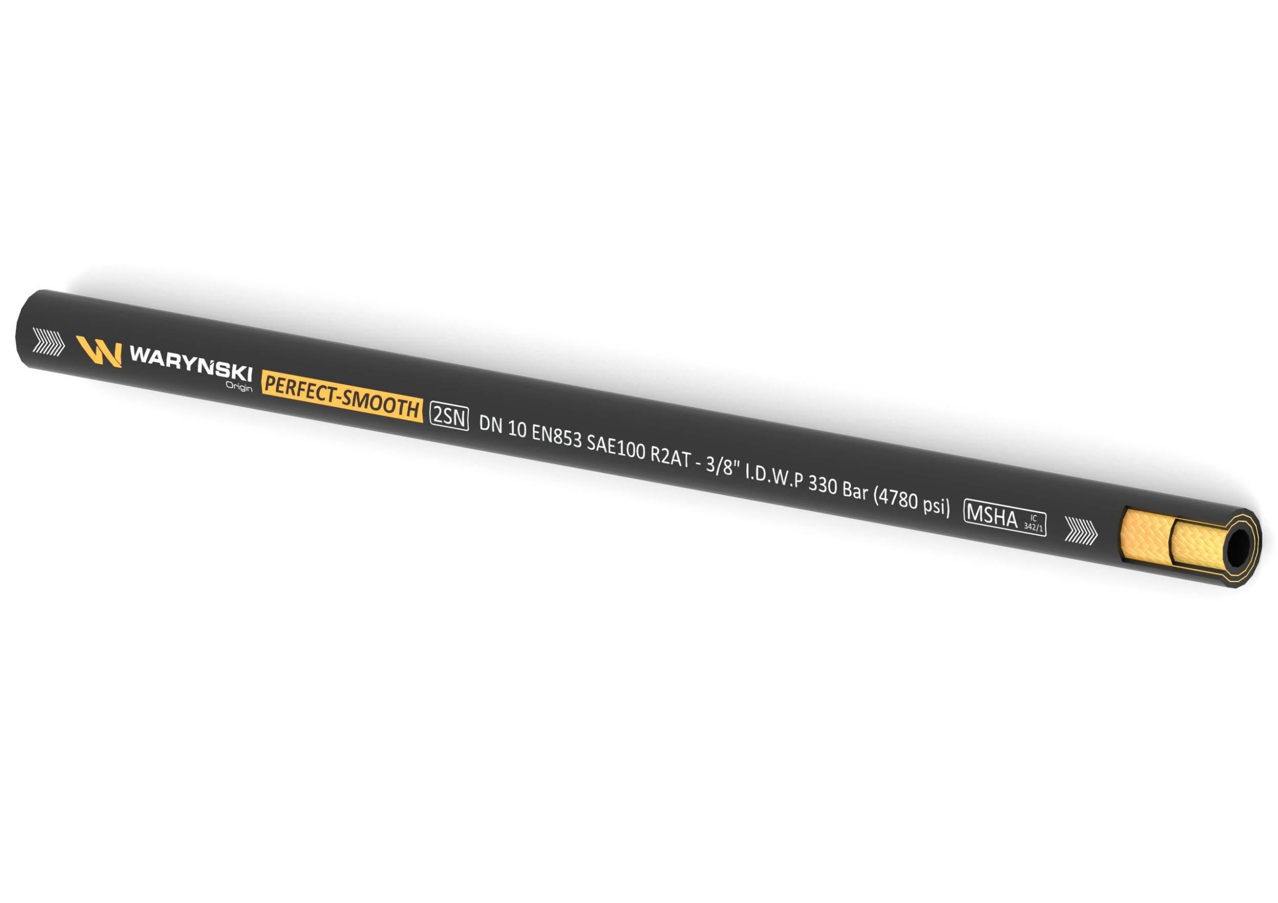 Wąż hydrauliczny do zakuwania perfect-smooth 2sn dn10 2-oplotowy 330 bar wa - zdjęcie 2