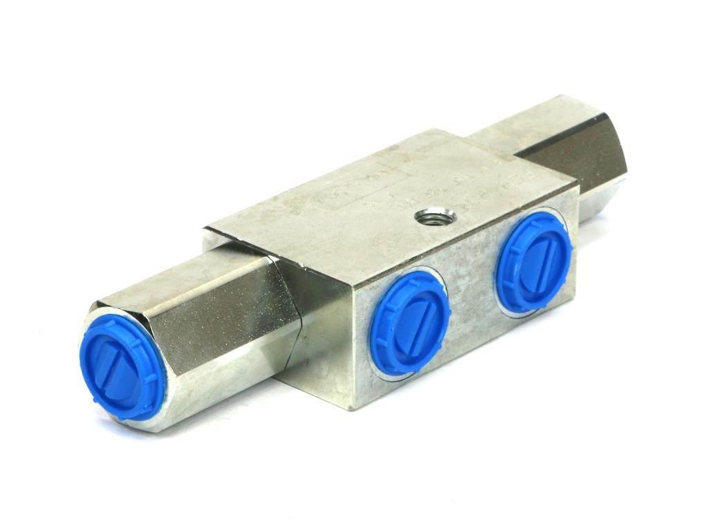 Zawór zwrotny bliźniaczy sterowany vbpde 3/4" 320bar 90l/min zamek hydrauliczny