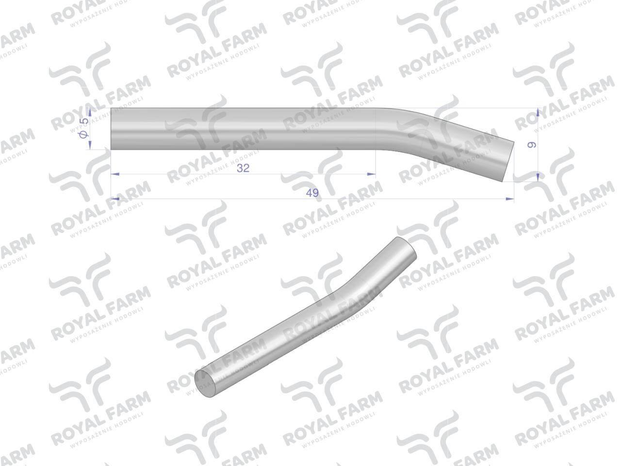 Oś języka poidła rf-20908101 rf-20908106 royal farm 10szt - zdjęcie 2