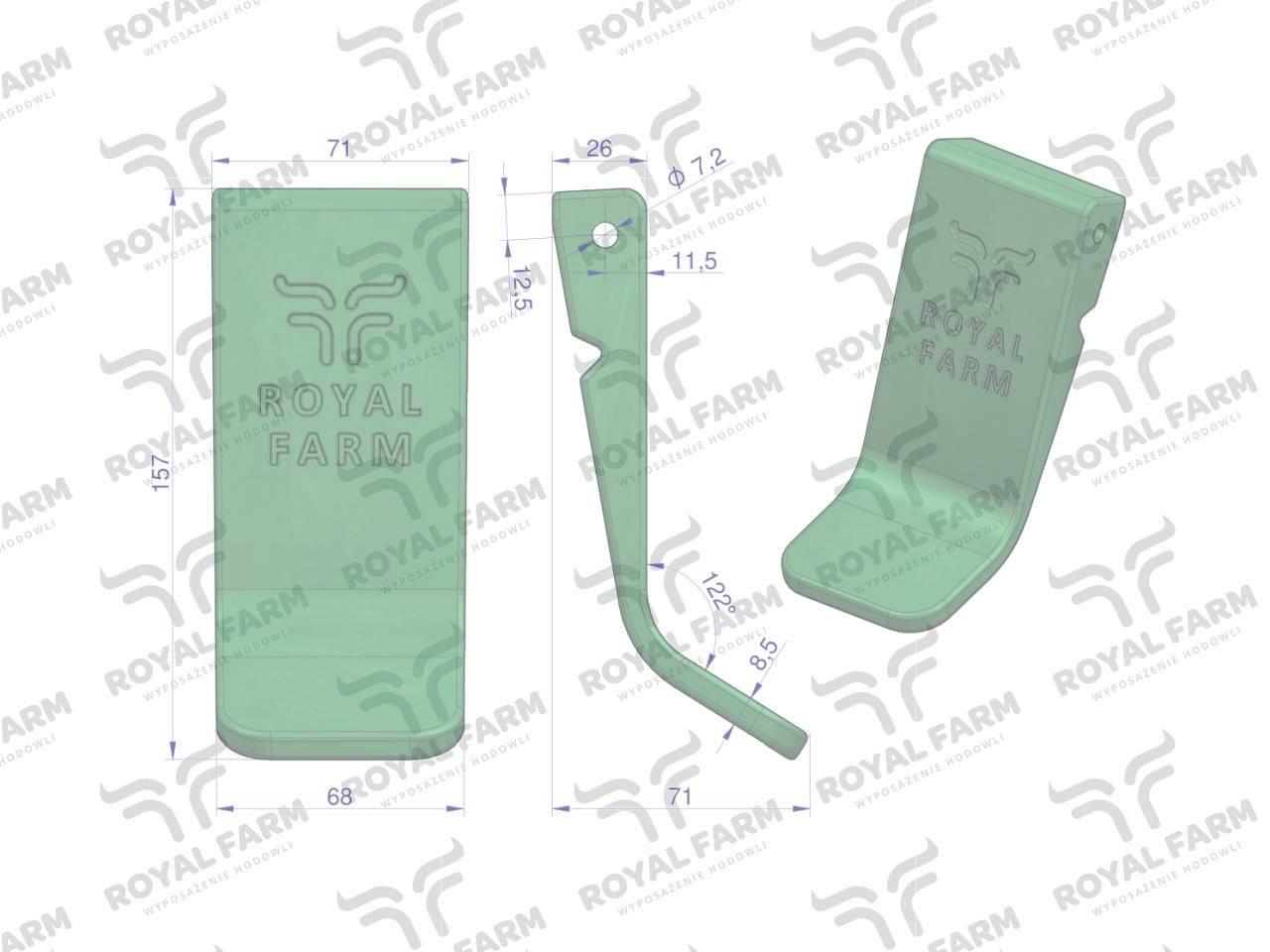 Język poidła rf-20908105 royal farm 5szt - zdjęcie 2