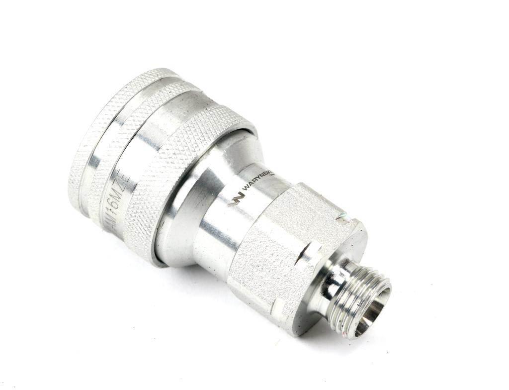 Szybkozłącze hydrauliczne gniazdo m16x1.5 gwint zewnętrzny euro iso 7241-a z eliminatorem ciśnienia waryński - zdjęcie 2