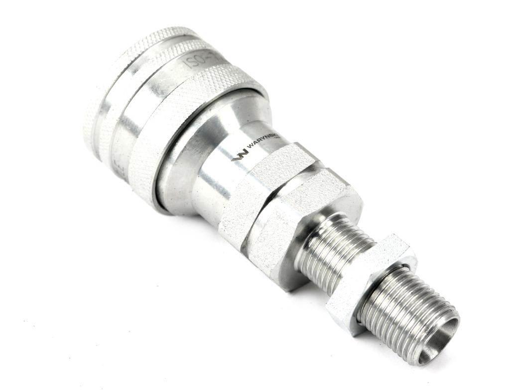 Szybkozłącze hydrauliczne gniazdo long m16x1.5 gwint zewnętrzny euro iso 7241-a z eliminatorem ciśnienia waryński - zdjęcie 2