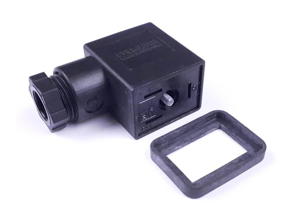 Wtyczka elektryczna wąska 3-pin 2 pe rozstaw styków 11mm pg9 - zdjęcie 3