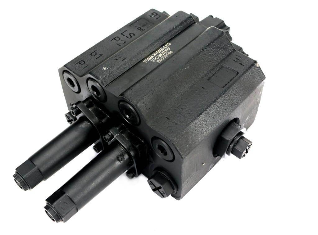 Rozdzielacz hydrauliczny do ładowaczy czołowych ls load sensing 2-sekcyjny 1xsekcja pływająca max przepływ 90l sterowany na linkę i joystick voima