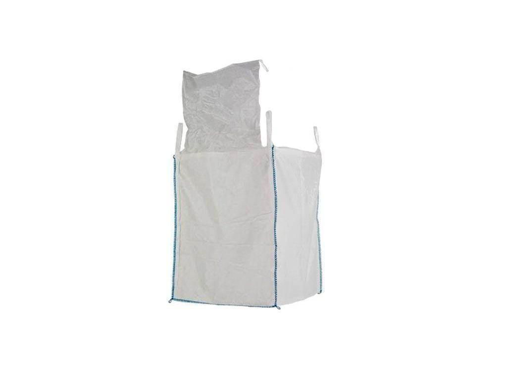 Worek big bag 1200kg 90x90x120 4 uchwyty góra otwarta z klapą dół zamknięty
