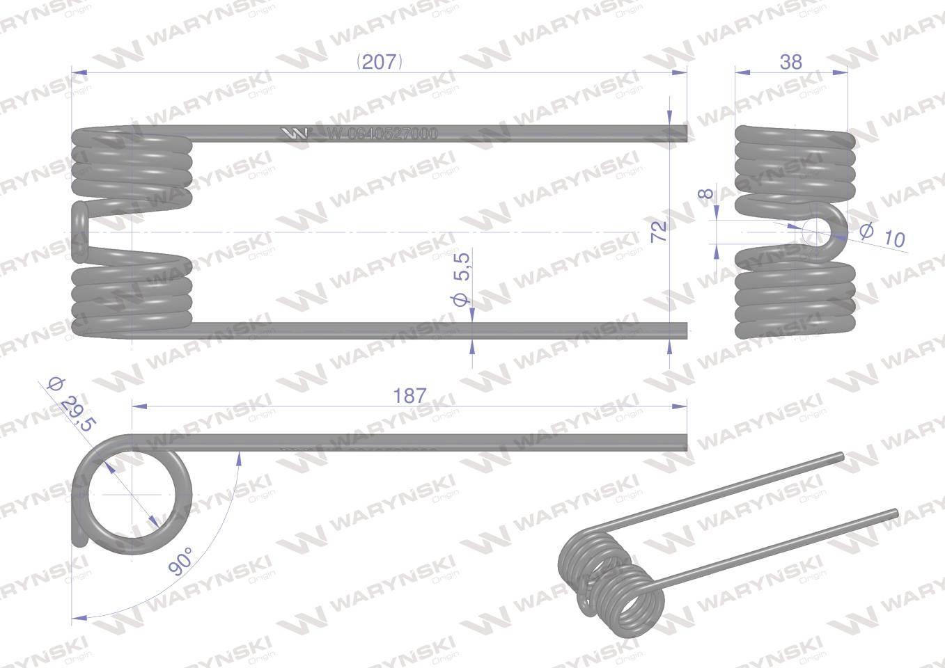 Palec podbieracza welger rp200 waryński | W-0940527000 - zdjęcie 2