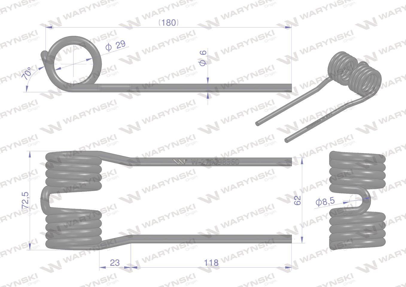 Palec podbieracza krone waryński | W-270098360 - zdjęcie 2