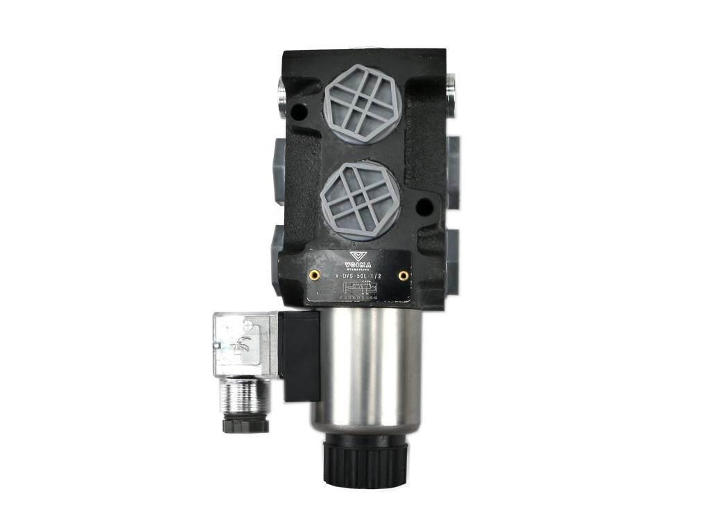 Dzielnik zawór elektrozawór kierunkowy elektromagnetyczny kontroli dvs6/50l 12v dc 6/2 g1/2 50l voima - zdjęcie 3