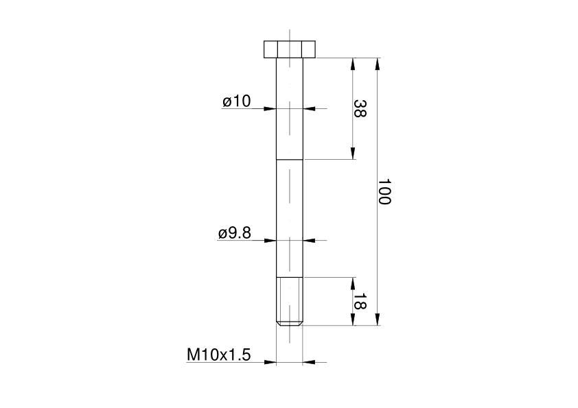 Śruba mechanizmu różnicowego pasowana kl 8.8 c-330 - zdjęcie 4