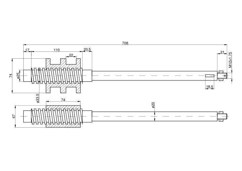 Wałek kol kierownicy c-4011 | 46535900 - zdjęcie 3