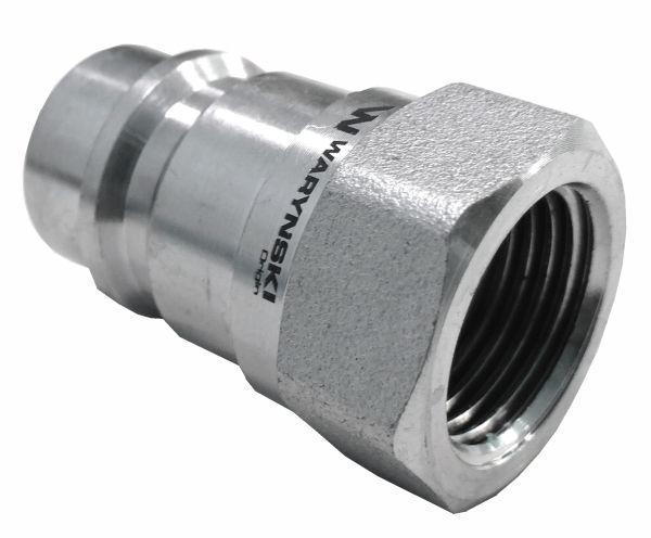Szybkozłącze hydrauliczne wtyczka g1/4"bsp gwint wewnętrzny iso 7241-a waryński - zdjęcie 5