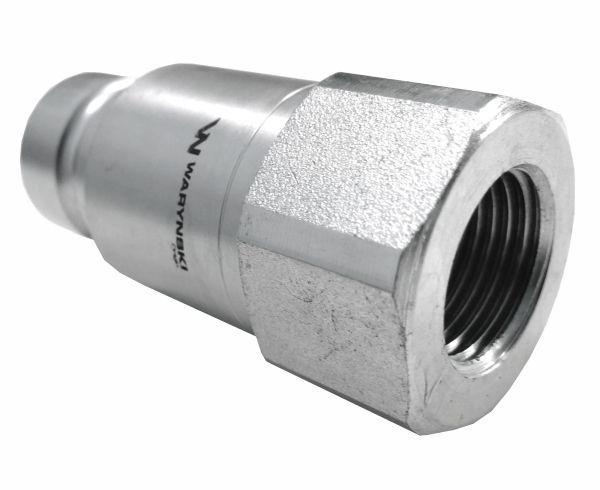 Szybkozłącze hydrauliczne suchoodcinające wtyczka g1/4"bsp gwint wewnętrzny iso16028 waryński - zdjęcie 4