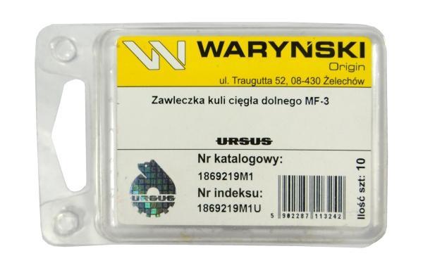 Zawleczka kuli cięgła dolnego po 10 mf-3 oryginał ursus - zdjęcie 3