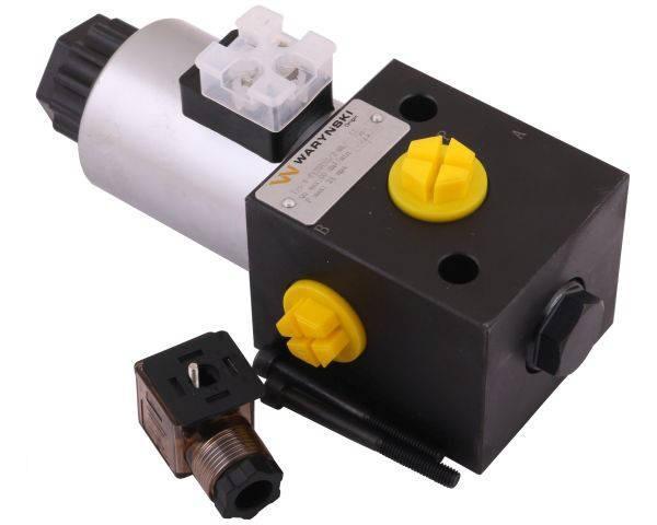 Elektrozawór 3-drogowy elektromagnetyczny kontroli 3/2 w-e12dvs3/2-80l g1/2" 12v 80l waryński - zdjęcie 2